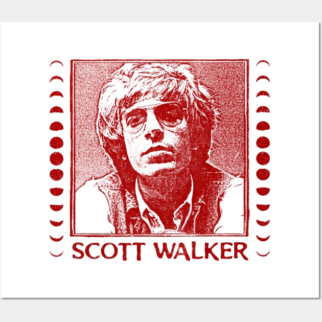 Scott Walker / Vintage Faded Style Fan Design Wall Art by DankFutura